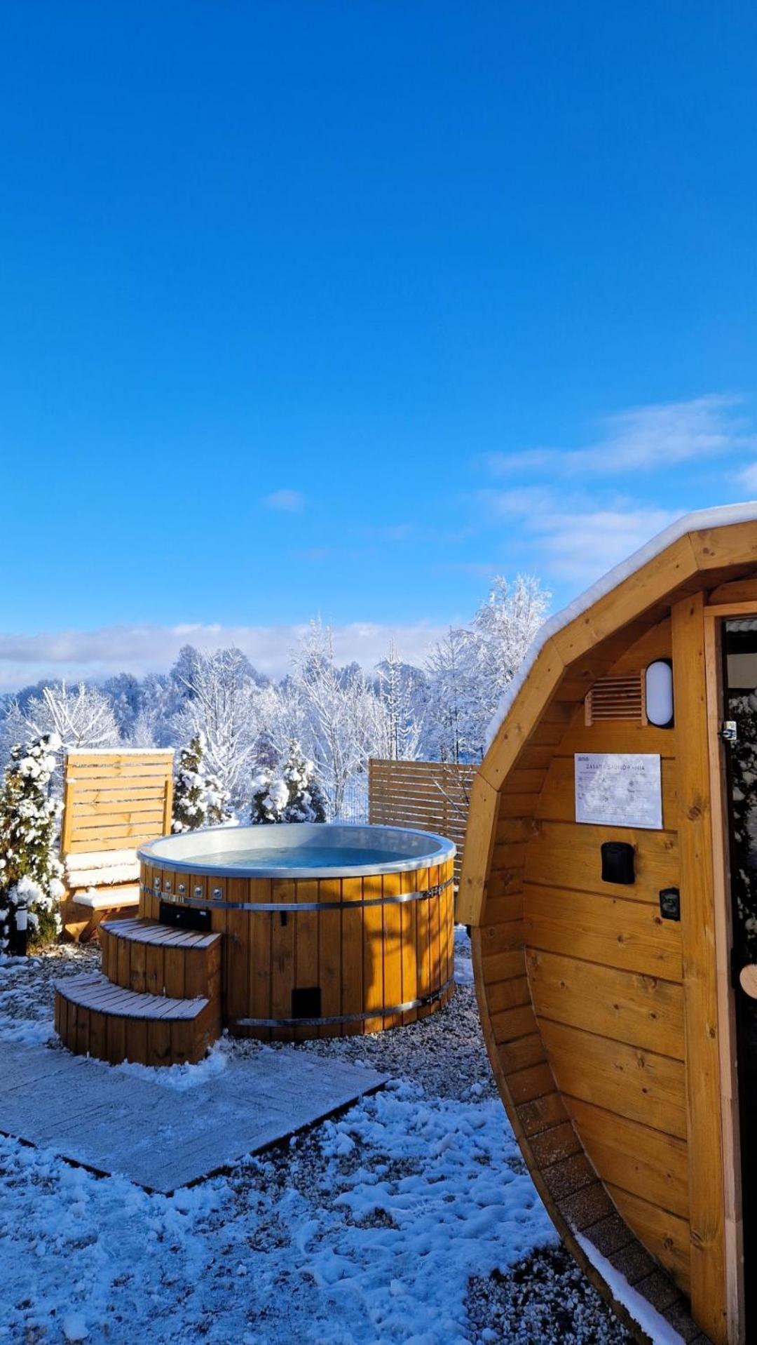 Widokowo - Domki Z Widokiem Na Sniezke Z Jacuzzi I Sauna كارباش المظهر الخارجي الصورة